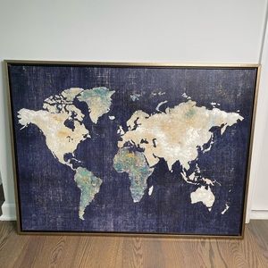Large Map Wall Decor